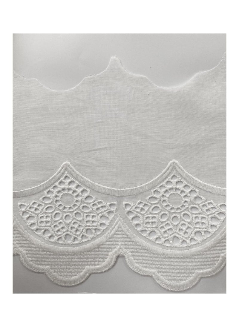 Cotton Cut-Lace Trim – 15 Yards, 14.5 cm Width (D-60-4034)
