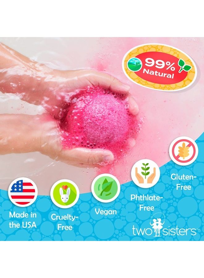 Two Sisters Bubble Bath Bombs Superhero Surprise Set for Kids | Super Hero Toys Inside | 6-Pack Set in a Gift Box | Safe for Sensitive Skin | Fizzy and Bubbly Bath Balls for Boys & Girls - Image 3