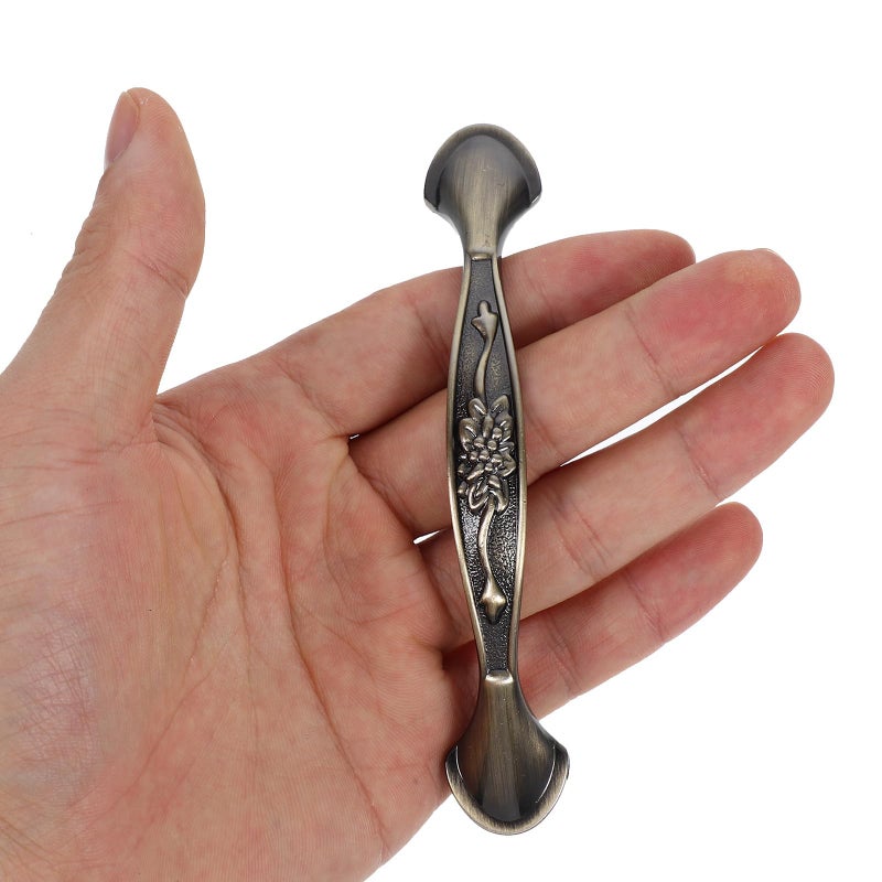 Vintage Zinc Alloy Cabinet Handle Single Hole Round Pull 96mm Aged Bronze Finish for Kitchen Wardrobe - Image 5