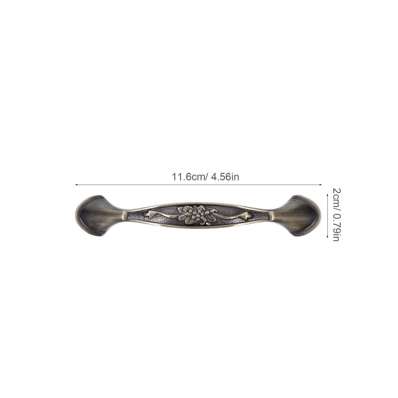Vintage Zinc Alloy Cabinet Handle Single Hole Round Pull 96mm Aged Bronze Finish for Kitchen Wardrobe - Image 3