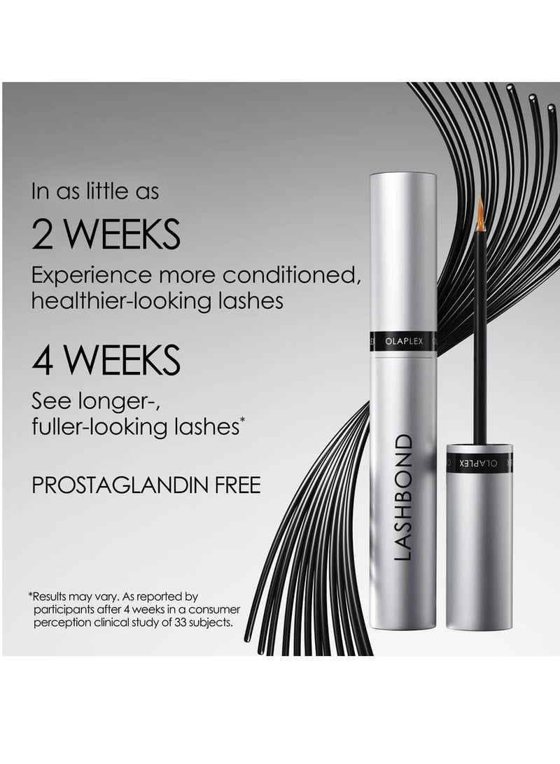 Olaplex Lashbond Building Serum, Clear Eyelash Enhancing Serum for Natural, Longer, Healthier, Thicker, Fuller-Looking Lashes, Daily Use, Results in Little as 2 Weeks, 0.15 fl oz