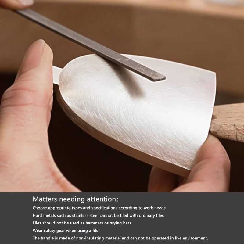 12 Piece Carbon Steel And Diamond File Set With Comfort Grip And Case - Image 5