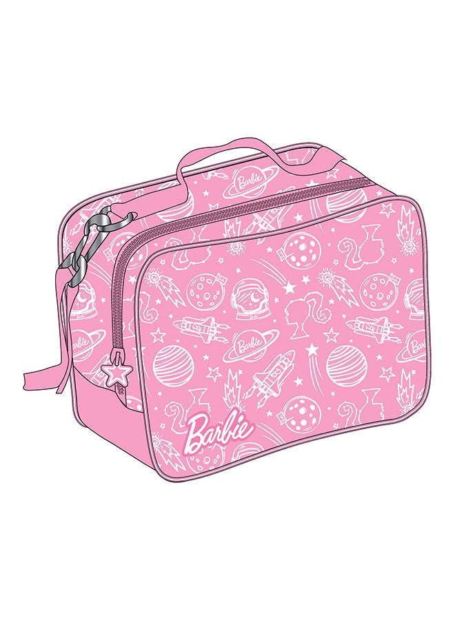 Barbie طقم حقيبة ظهر مكون من 4 قطع مع حقيبة غداء وزجاجة ماء وحافظة أقلام - Image 2