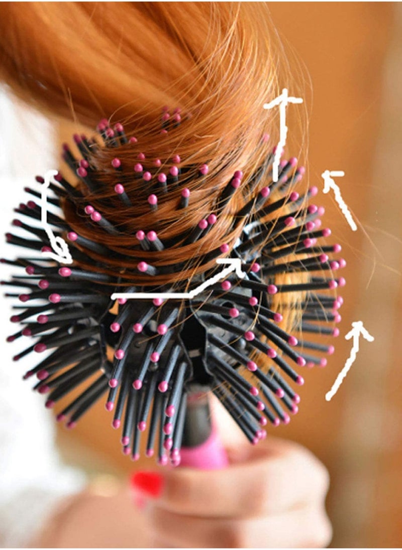 KHAJUL - New 3D Hairdressing Comb Japanese and Korean Spherical Curling Comb Air Styling Comb Eight-Claw Spherical - Image 1