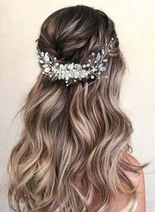 جورايس زينة شعر العروس من GORAIS، مزينة بأزهار وأحجار الراين، إكسسوارات شعر نسائية - Image 1