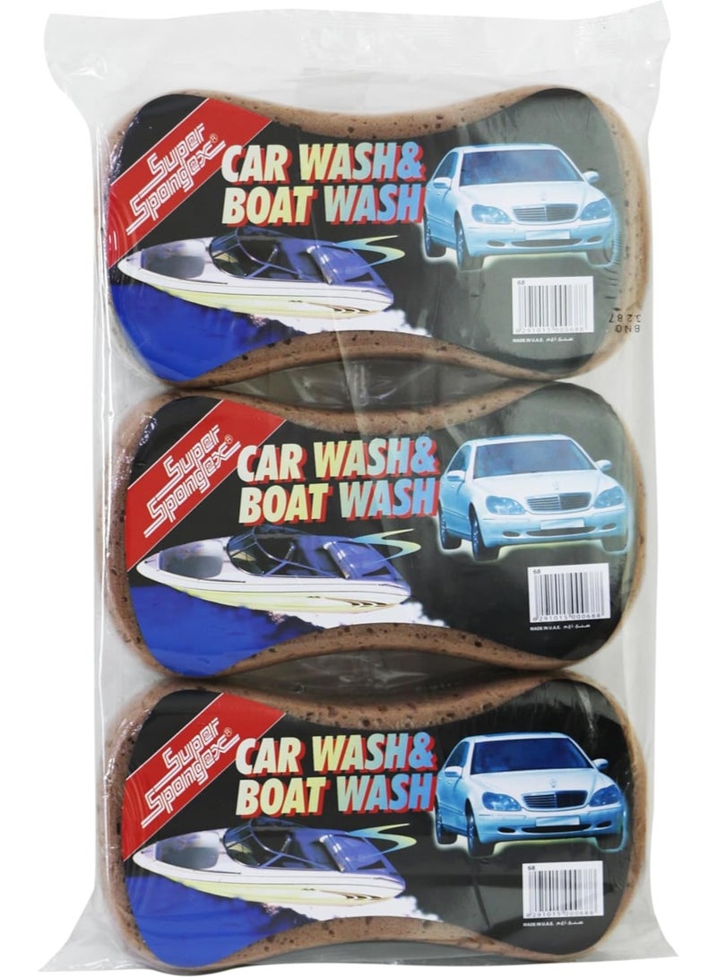 Super Spongex Car Wash Sponge Pack of 3 (1 pc in each pach) - Image 1