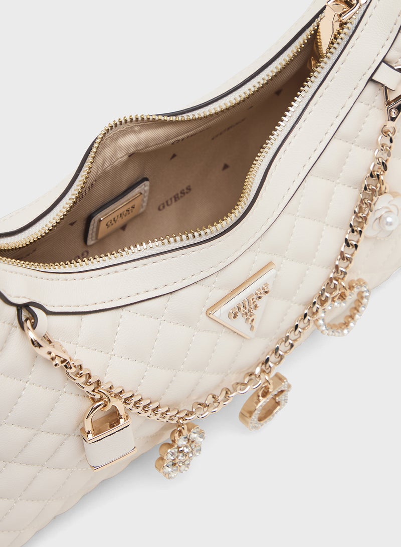 GUESS Everlee Top Zip Shoulder Bag - Image 5