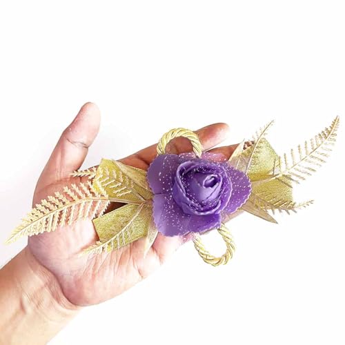 ADIKALA™ Handmade Artificial Foam Rose Flower Bunch for Trousseau Packing, Ready to use Flower Brooch Hamper for Decoration, Gift Wrapping Flowers (12, Multi Color) - Image 3