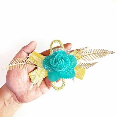 ADIKALA™ Handmade Artificial Foam Rose Flower Bunch for Trousseau Packing, Ready to use Flower Brooch Hamper for Decoration, Gift Wrapping Flowers (12, Multi Color) - Image 2
