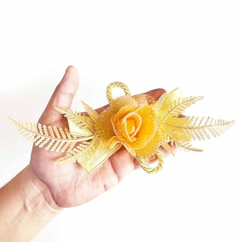 ADIKALA™ Handmade Artificial Foam Rose Flower Bunch for Trousseau Packing, Ready to use Flower Brooch Hamper for Decoration, Gift Wrapping Flowers (12, Multi Color) - Image 5