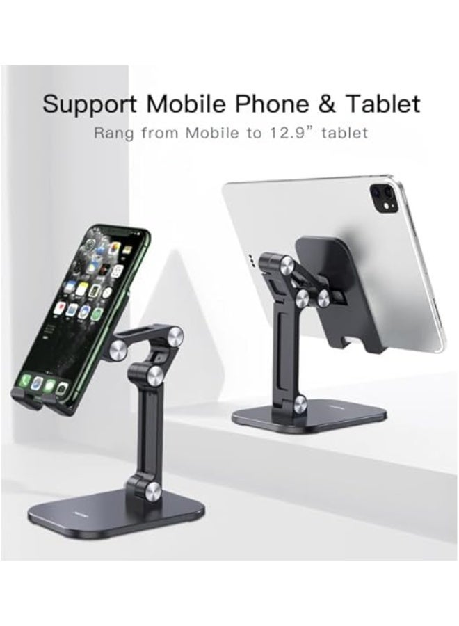 C104 Adjustable Angle Desktop Phone Holder – Highly flexible folding design to securely hold the phone on a desk or table. Sleek and modern design for comfortable viewing and working. - Image 5