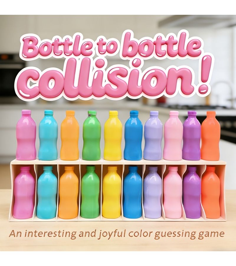 20 Colored Bottles 10 Colors Boxed Two Player Bottle Color Matching Game Party And Camping Fun - Image 5