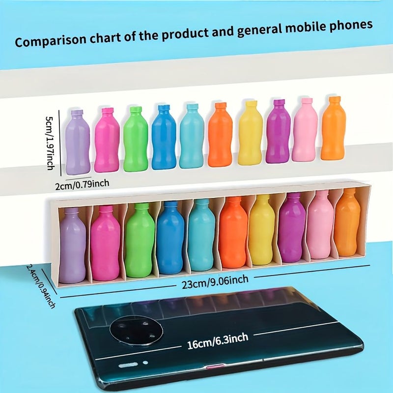 20 Colored Bottles 10 Colors Boxed Two Player Bottle Color Matching Game Party And Camping Fun - Image 3