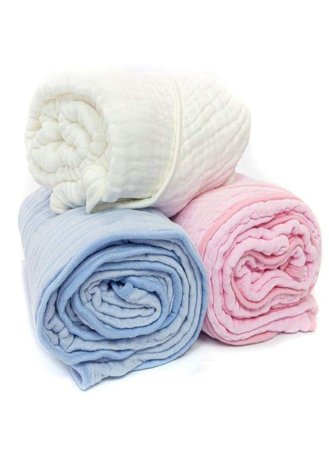 Primo Passi Hooded Bath Towel 40x40in Extra Large Bath Towel 100% Muslin Cotton 6 Layers for Babys Soft and Absorbent White| - Image 3