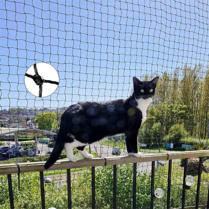 Steel Wire Reinforced Cat Netting for Balcony and Window, Reinforced Netting Fence for Pet - Image 3