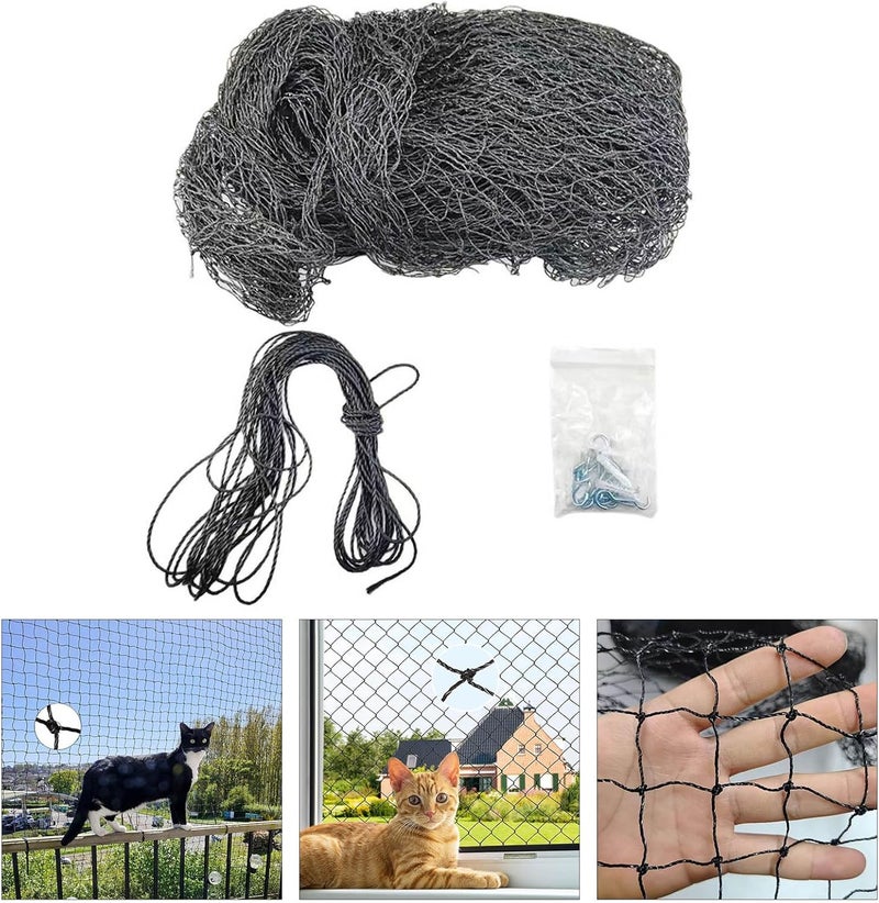 Steel Wire Reinforced Cat Netting for Balcony and Window, Reinforced Netting Fence for Pet - Image 2