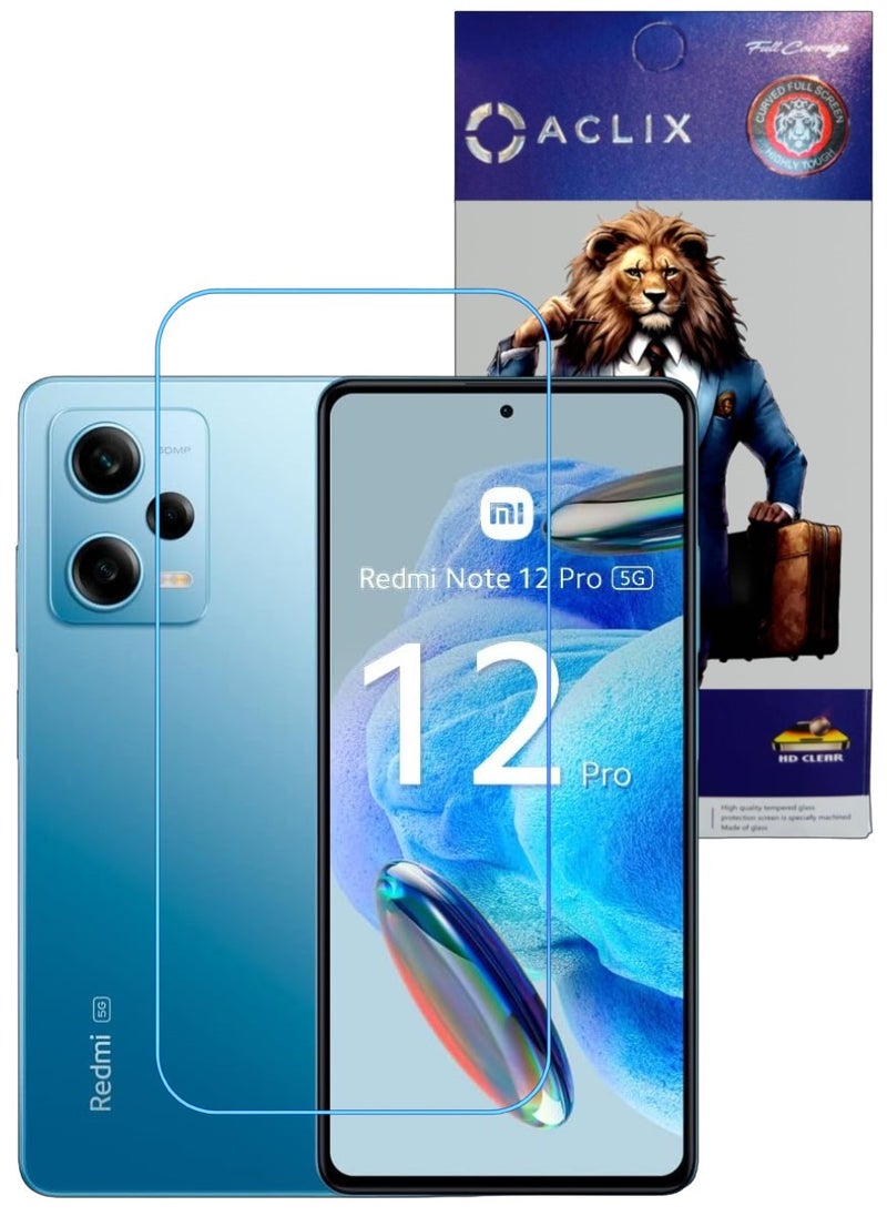 ACLIX Antistatic ESD Dustproof Premium Quality High Definition Clear Tempered Glass Screen Protector Designed For Xiaomi Redmi Note 12  Pro - Image 1