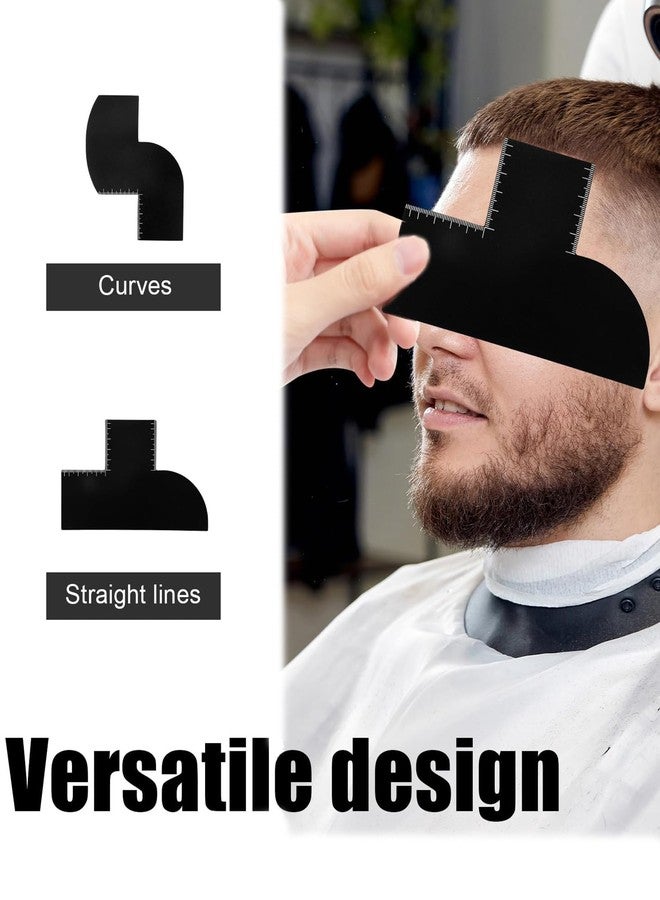 مجموعة أدوات تشكيل اللحية (قطعتان)، بطاقة تحسين للحلاقين، طقم عناية باللحية مناسب للحلاقين المحترفين وهواة التجميل المنزلي - Image 3