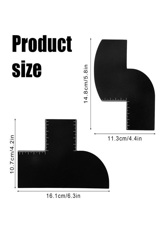 مجموعة أدوات تشكيل اللحية (قطعتان)، بطاقة تحسين للحلاقين، طقم عناية باللحية مناسب للحلاقين المحترفين وهواة التجميل المنزلي - Image 2