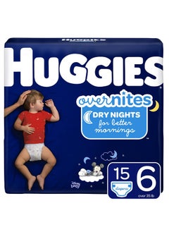 حفاضات HUGGIES OverNites، مقاس 6، 15 قطعة، حفاضات ليلية (قد تختلف العبوة) - pzsku/Z38F1DD77D58949C42D45Z/45/_/1737031147/3a673ac1-aed0-46af-a011-90293ac46eec