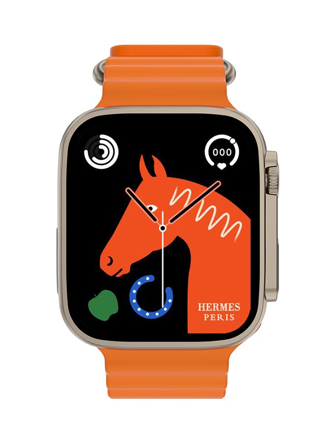 OFFBEAT Nexus Ultra 49mm Smartwatch with Sports Mode, 24H Fitness & Heart Rate Monitor and IPX4 Water Resistant Design compatible with iPhone and Android phones with Ocean Strap Orange - Image 2