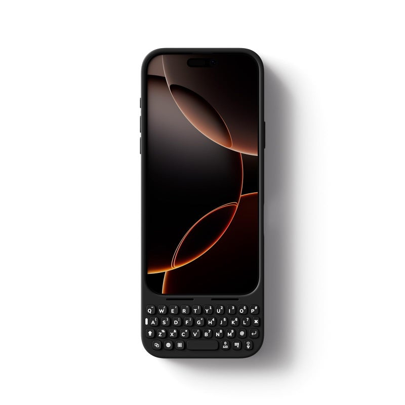 Akko MetaKey Keyboard for iPhone 17 Pro Max Maximize Screen Space Keyboard Case for Accurate Typing, Space Black - Image 1