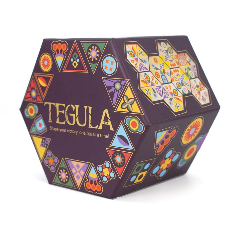 Gibsons Games Tegula Family Strategy Game Hexagonal Tile Mosaic Game for Kids Age 8 Includes 60 Tiles 10 Action Cards 26 Players 20 Min Playtime - Image 3