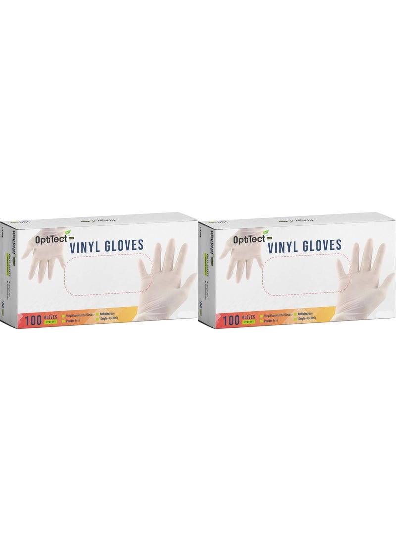 OptiTect Pack Of 2 OPTITECT VINYL GLOVES SMALL 1 BOX 100 PCS - Image 2