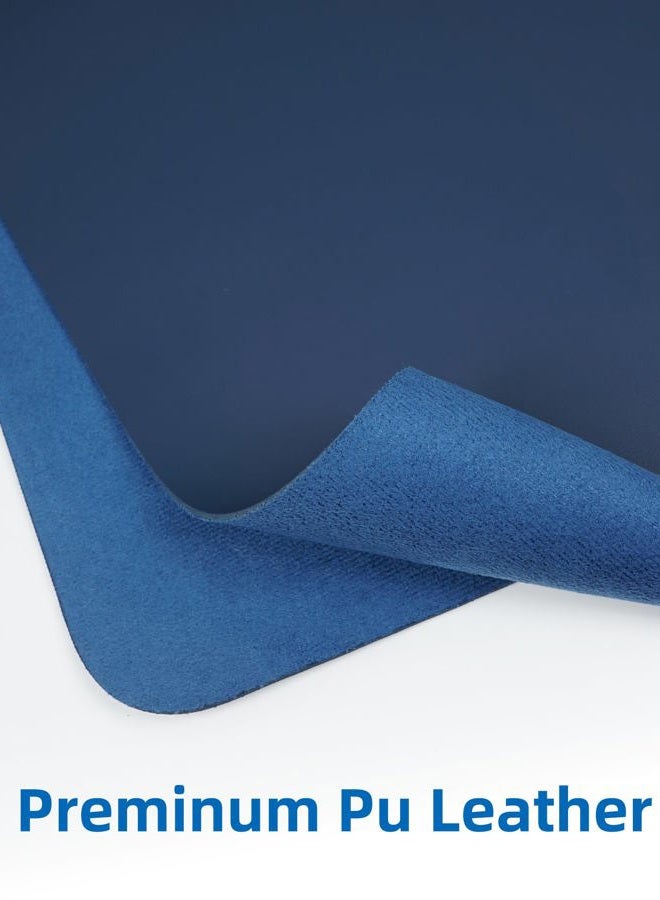 AFIING Non-Slip Desk Pad,Mouse Pad,Waterproof PU Leather Desk Protector,Ultra Thin Large Desk Blotter,Waterproof Keyboard mat for Office/Home/Decor(Midnight Blue 23.6" x 13") - Image 2