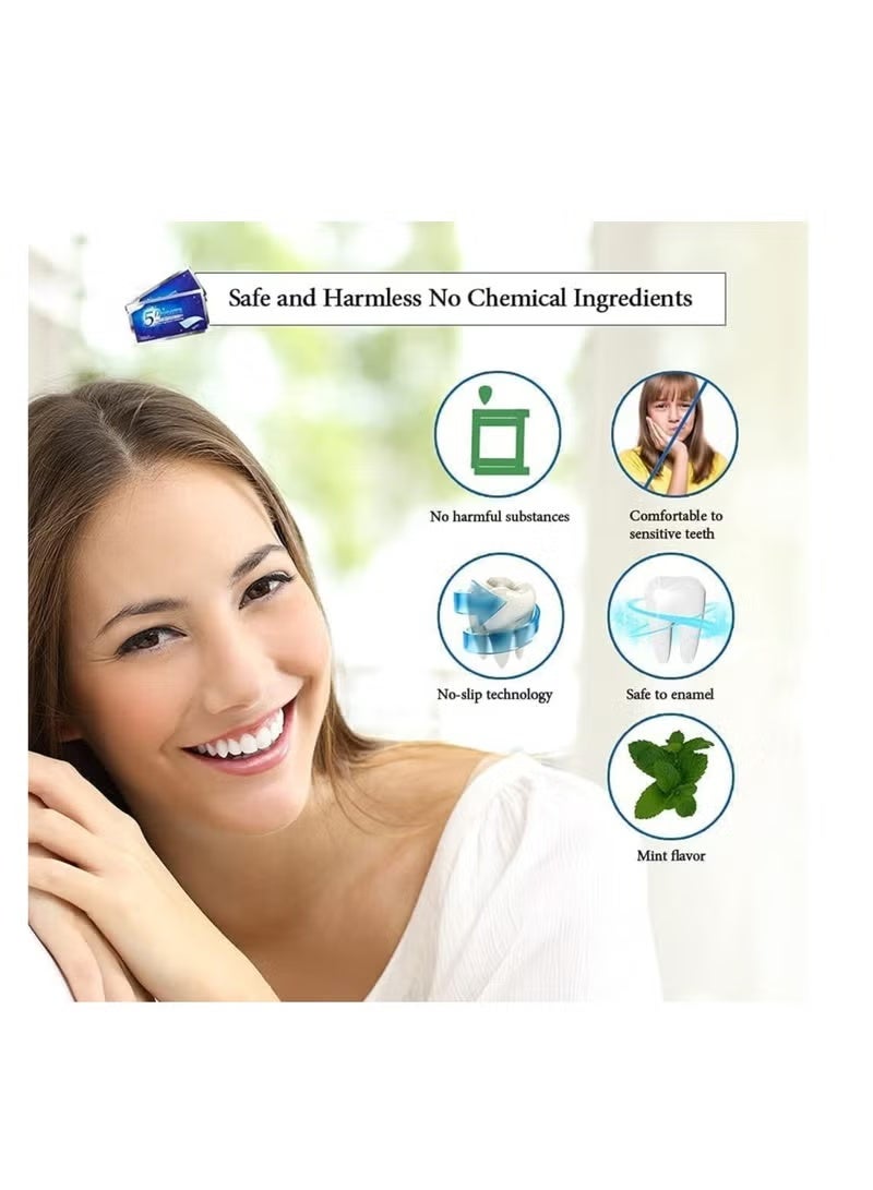 5 دي شرائط تبييض الاسنان 5D شرائط بيضاء 10 قطعه - Image 2