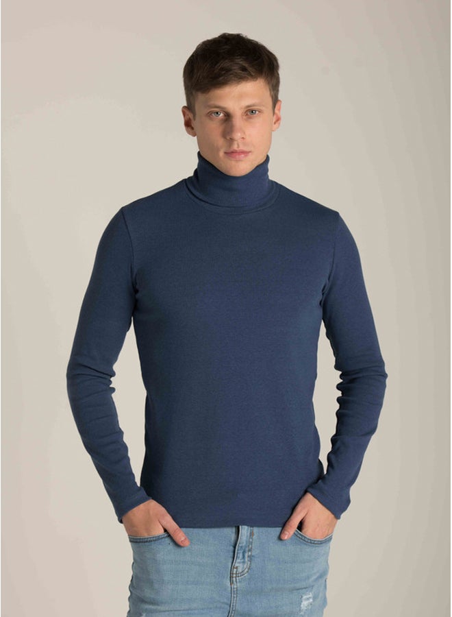 Marco Bergamo HIGH COLLAR RIBBED TOP - Image 3