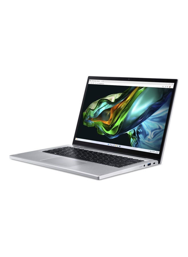 أيسر Aspire 3 Spin 14 Convertible Notebook With 13Th Gen Intel Core I3-N305 8 Cores Upto 3.80Ghz 4Gb Lpddr5 Ram 256Gb Ssd Storage Intel Uhd Graphics 14 Inch Wuxga Ips Touchscreen Windows 11 Wifi 6 English/Arabic Pure Silver - Image 3