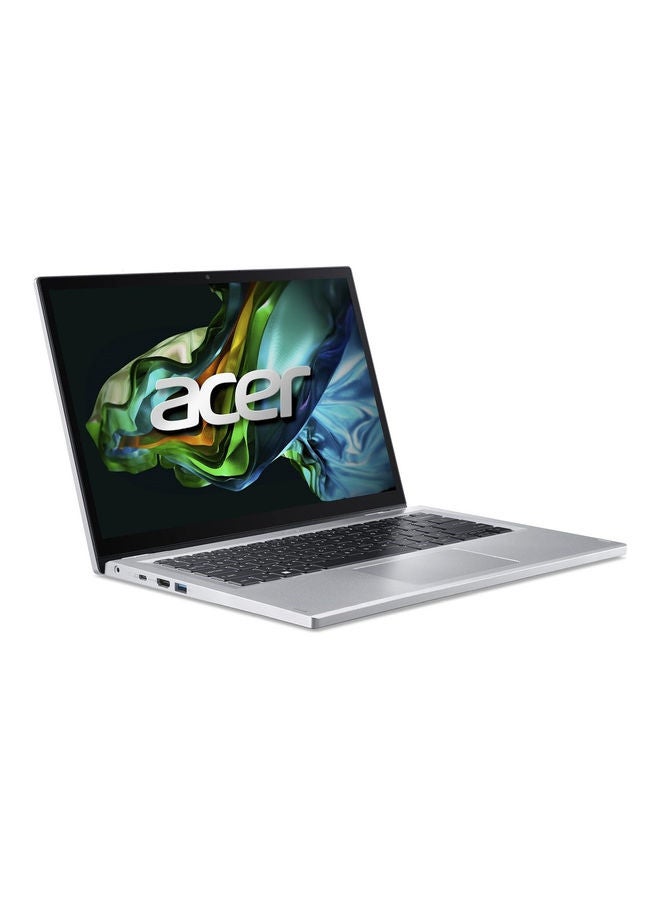 أيسر Aspire 3 Spin 14 Convertible Notebook With 13Th Gen Intel Core I3-N305 8 Cores Upto 3.80Ghz 4Gb Lpddr5 Ram 256Gb Ssd Storage Intel Uhd Graphics 14 Inch Wuxga Ips Touchscreen Windows 11 Wifi 6 English/Arabic Pure Silver - Image 2
