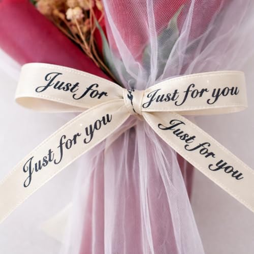 Vendola Mini Artificial Red Rose Bouquet for Gifting, Pearl Net Wrapped Flower with “Just for You” Ribbon, for Mom, Anniversary, Birthday, Proposal, Desk & Home Décor (Red) - Image 5