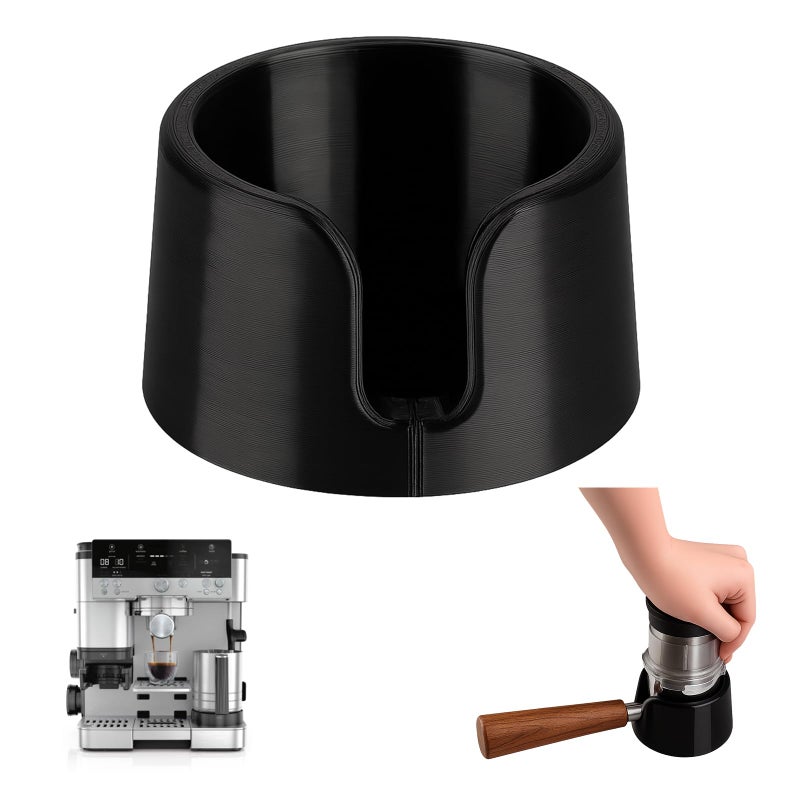 Ninja Luxe Cafe Accessories - Coffee Tamper Base for Ninja Espresso ES601, Handheld Portafilter Stand for Stable Tamping & Even Extraction, Anti-Slip PETG Base for Barista-Style Espresso at Home - Image 1