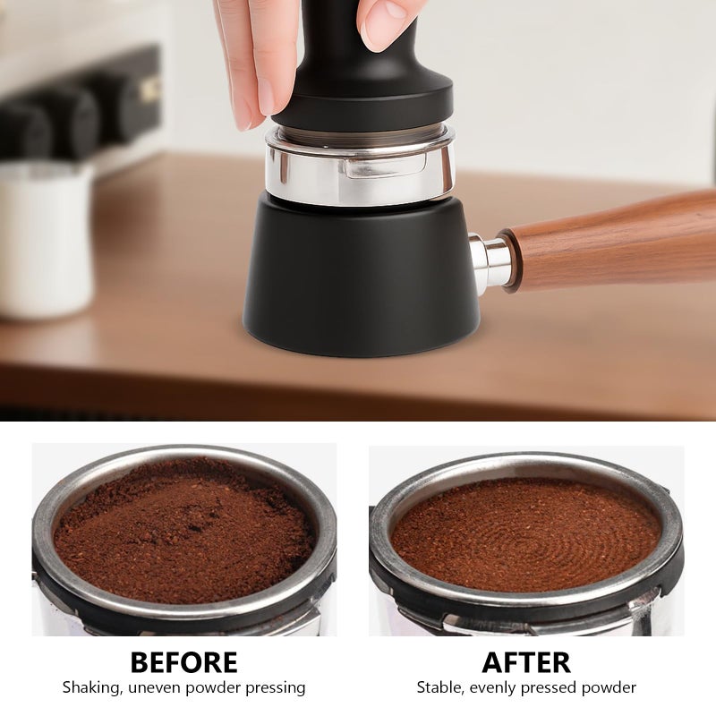 Ninja Luxe Cafe Accessories - Coffee Tamper Base for Ninja Espresso ES601, Handheld Portafilter Stand for Stable Tamping & Even Extraction, Anti-Slip PETG Base for Barista-Style Espresso at Home - Image 3
