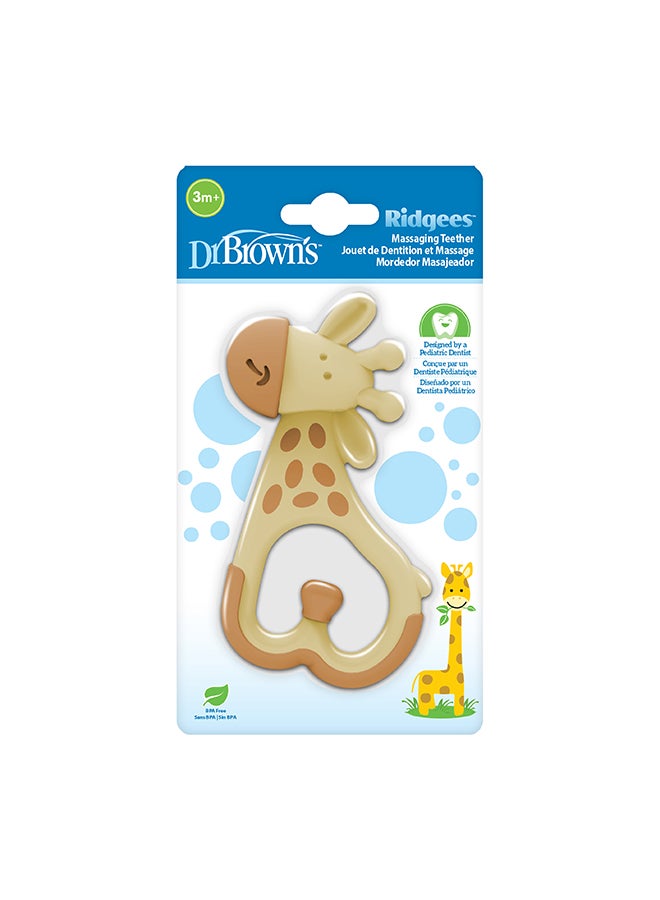 Dr. Brown’s Massaging Ridgees Teether, BPA Free 3m+, Giraffe - Image 2