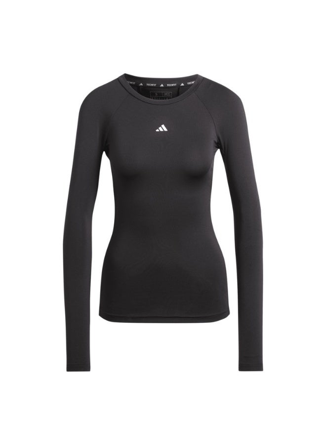 adidas Originals adidas TF LS T Black Training T-SHIRTS for Women - 2XS - Image 1
