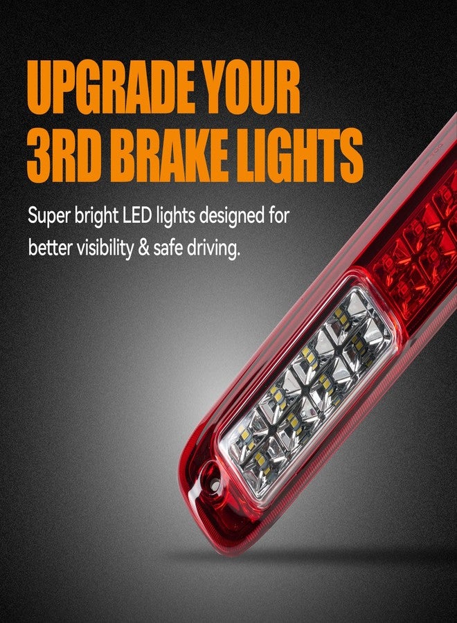 Cxdar Third 3rd Brake Light, LED High Mount Stop Light for 1999-2007 Chevy Silverado GMC Sierra 1500 2500 3500 HD Classic, Rear Center Cab Roof Tail Cargo Lamp, Red Lens - Image 3