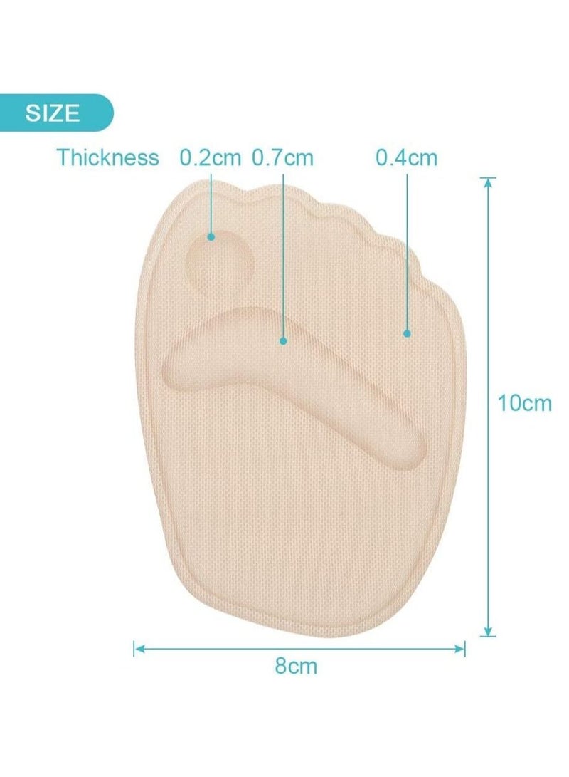 SYOSI Party Feet Ball of Foot Cushions, Metatarsal Pads, Anti-slip High Heel Insoles for Women, Forefoot Pads Self sticking Gel Insoles Insert for High Heels 4 Pairs Skin Black Color - Image 3