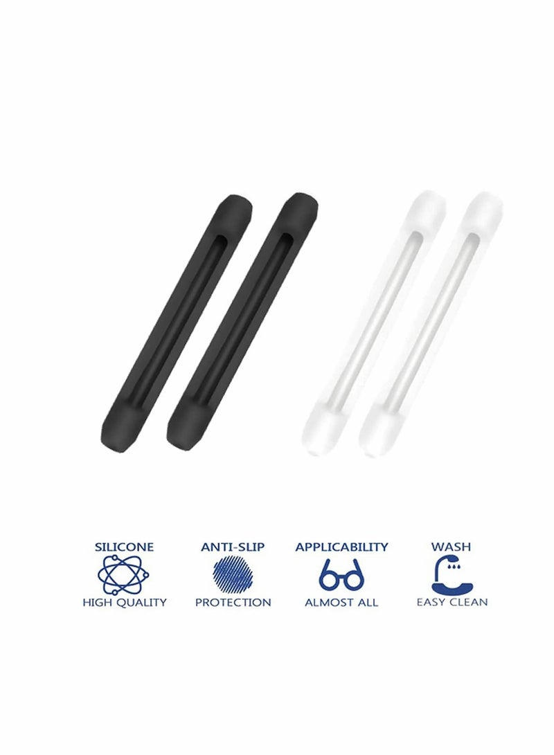 Generic Soft Silicone Eyeglass Temple Tips Anti-Slip Comfort Retainers for Sunglasses and Reading Glasses  - Image 4
