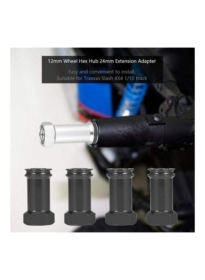 NIBEMINENT 4-Piece 24mm Aluminum Alloy Hex Hub Extension Adapter Set - Image 1