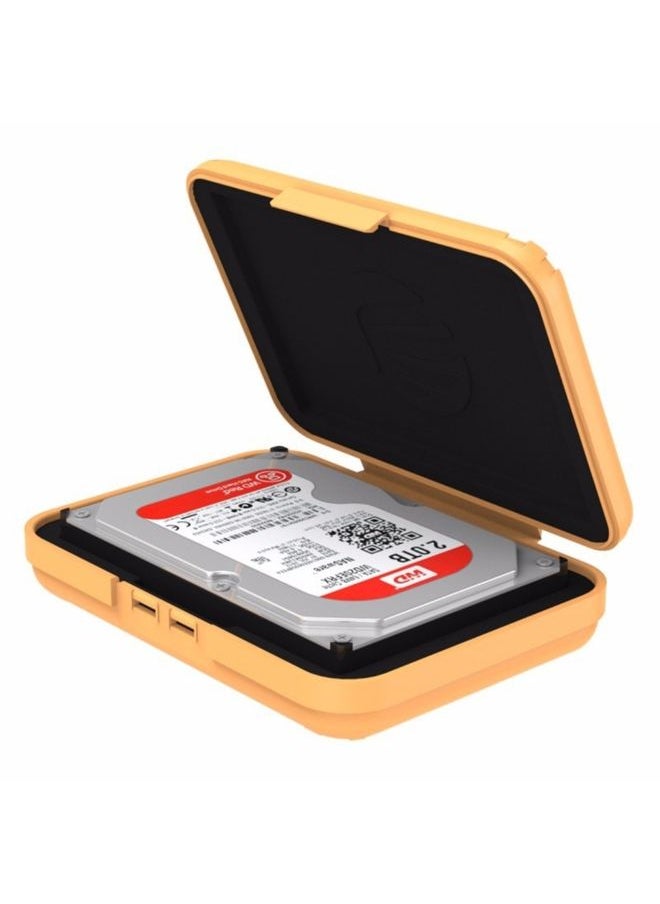 BURAQ - ORICO PHX-35 3.5 inch SATA HDD Case Hard Drive Disk Protect Cover Box(Orange) - Image 1