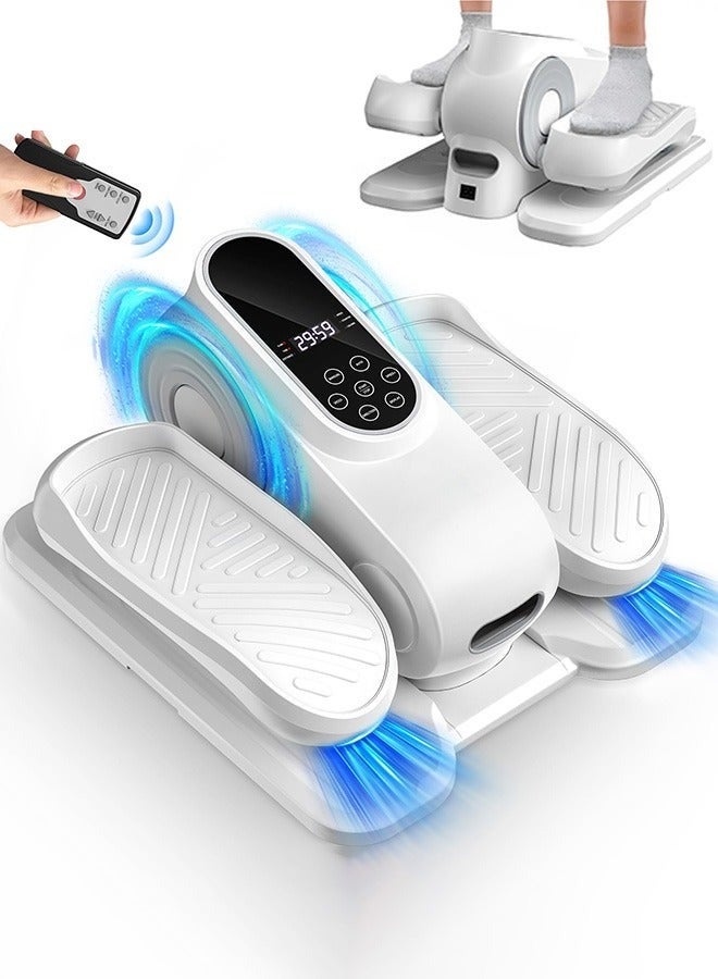 ASIV Under Desk Elliptical Exercise Machine, with 12 Speed, Electric Foot Leg Exerciser While Sitting for Seniors, Portable Seated Pedal Exerciser with Remote, LCD - Image 1