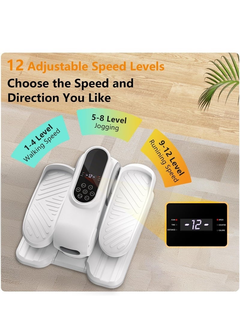 ASIV Under Desk Elliptical Exercise Machine, with 12 Speed, Electric Foot Leg Exerciser While Sitting for Seniors, Portable Seated Pedal Exerciser with Remote, LCD - Image 5