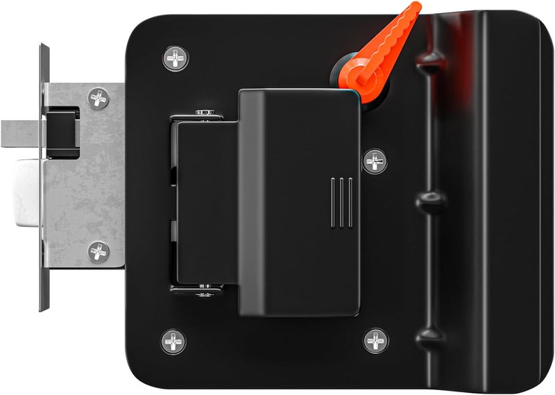 Leisure Locks RV Travel Trailer Entry Door Polar Black Paddle Deadbolt - Image 3