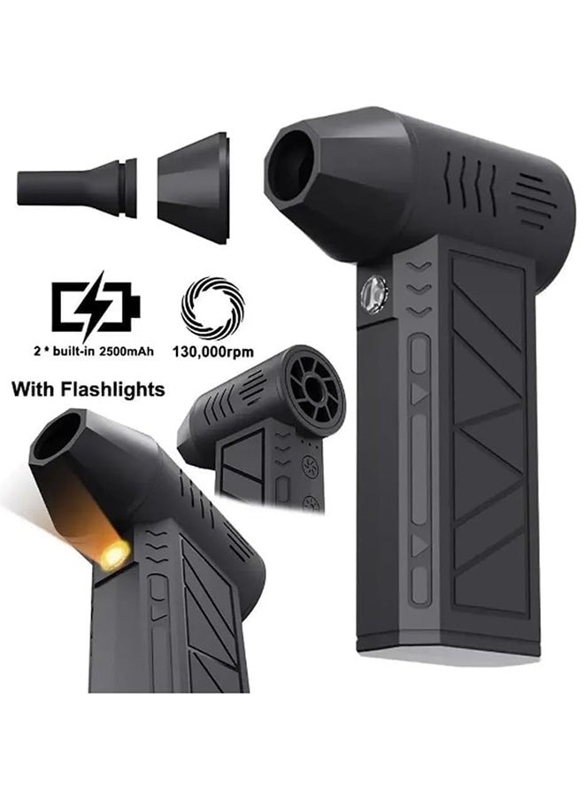 HAVEN Jet Dry Mini Blower, 130000 RPM Electronic Air Blower, Super Jet Fan Adjustable Speeds and Rechargeable, Cordless Jet Blower Car Dryer with Large Battery, Outdoor Cleanning Device - Image 2