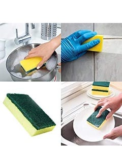 SINCO Utility World Scrub Sponges, Steel Scrubbers Pad and Cleaning Hand Duster - Pack of 3  - Image 4