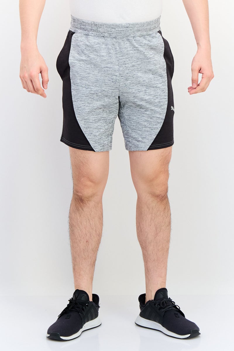 PUMA Men Sportswear Fit Drawstring Outdoor Shorts, Heather Grey - Image 1