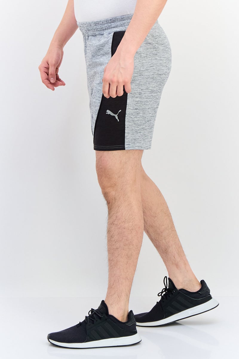 PUMA Men Sportswear Fit Drawstring Outdoor Shorts, Heather Grey - Image 3